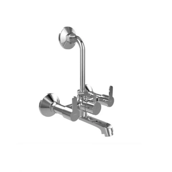 Wall Mixer With Overhead Shower System